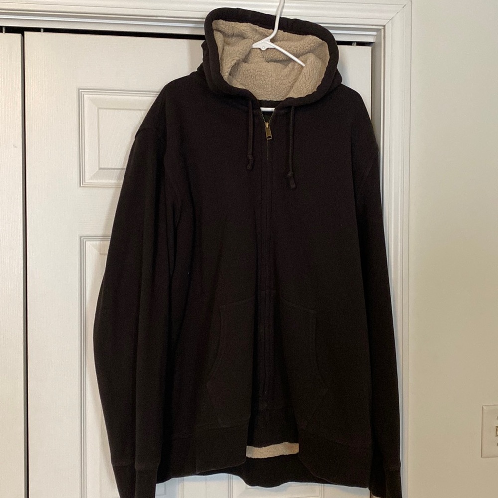 Mens Big and Tall Eddie Bauer Sherpa Lined Hoodie